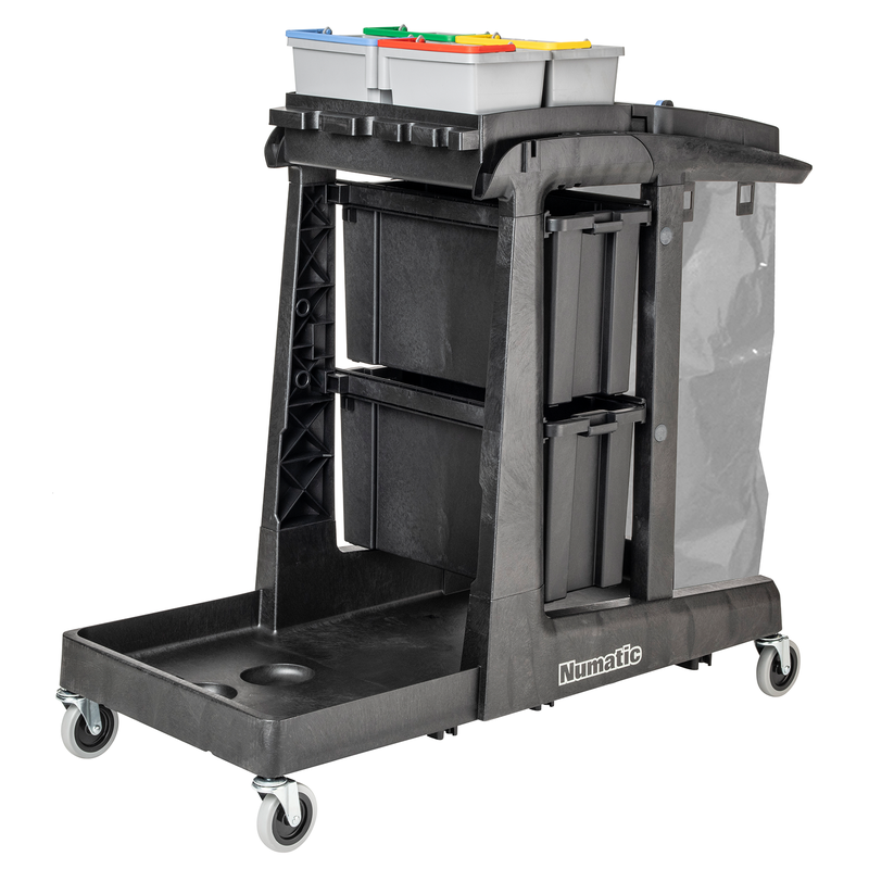 Carrello per pulizia Numatic EcoMatic EM5 incl. Secchio da 4 x 5 litri (senza set di pressatura) | Confezione (1 pezzo)