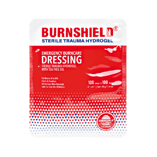 Medicazione in schiuma idrogel Burnshield, sterile, 10 x 10 cm