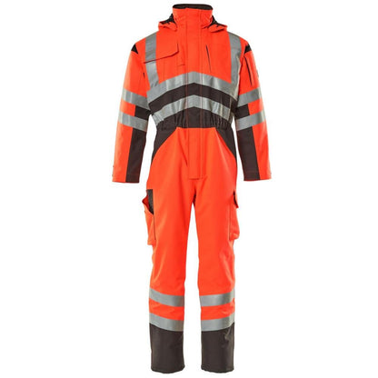 Combinazione invernale MASCOT® Safara, rosso ad alta visibilità/antracite scuro