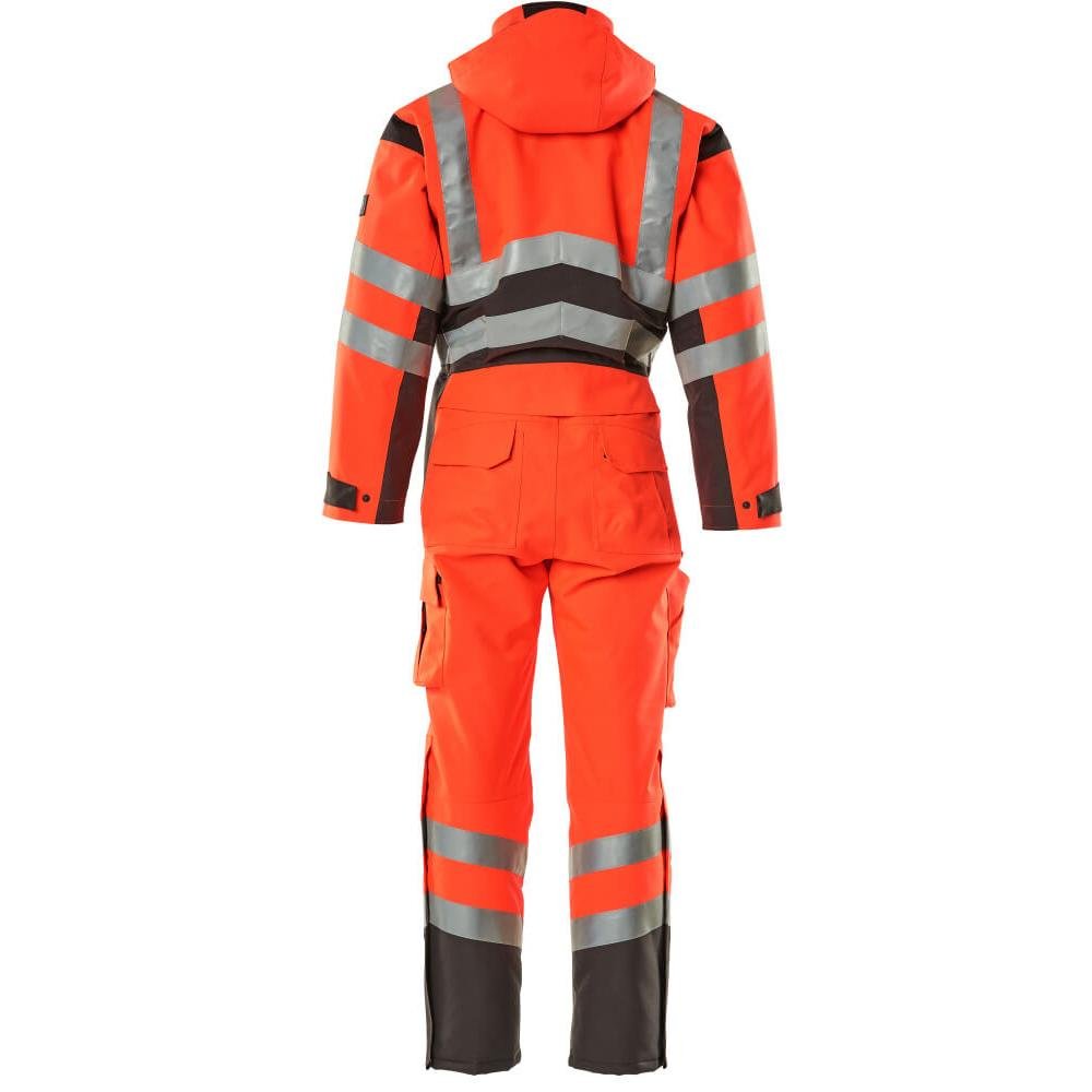 Combinazione invernale MASCOT® Safara, rosso ad alta visibilità/antracite scuro