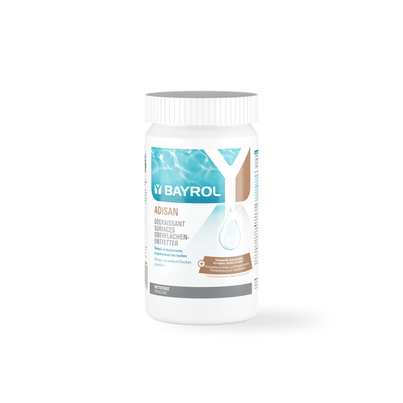 BAYROL Adisan Puliscibordi 1 kg Granulato altamente efficace per la pulizia delle piscine