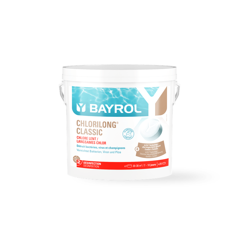 BAYROL Chlorilong® CLASSIC compresse di cloro a lenta dissoluzione per piscine