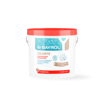 BAYROL Chloryte® Granuli di cloro inorganico con un contenuto di cloro attivo del 70%.