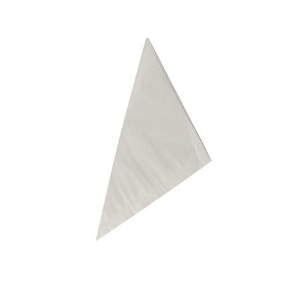 Un triangolo bianco, PAPSTAR 1000 coni di carta pergamena, resistenti al grasso, in sostituzione della PAPSTAR Una GmbH, spesso utilizzata nelle confezioni per la ristorazione, è raffigurata su uno sfondo bianco.