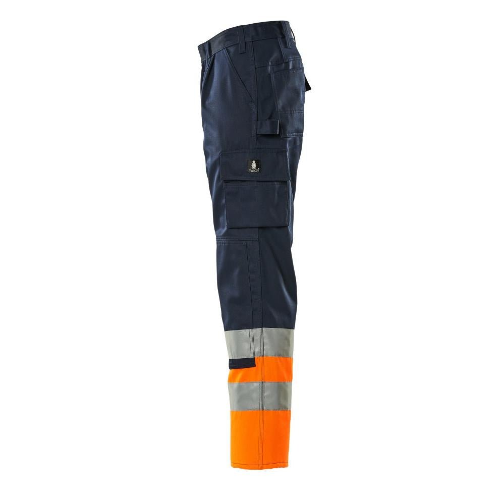 Pantaloni MASCOT® Patos, blu scuro/arancione ad alta visibilità