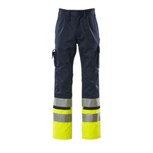 Pantaloni MASCOT® Patos, blu scuro/giallo alta visibilità