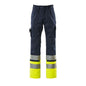 Pantaloni MASCOT® Patos, blu scuro/giallo alta visibilità