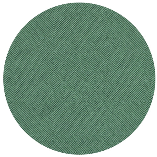 La tovaglia di carta rotonda e verde PAPSTAR con goffratura damascata (50 m x 1 m) di PAPSTAR GmbH mostra un motivo geometrico con linee diagonali e rombi per un effetto 3D discreto - ideale per occasioni festive.