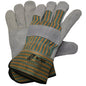 NITRAS SPLIT MASTER PRO, guanti in crosta di mucca, rigato verde/rosso/giallo/grigio, cotone EN 388 | Confezione (12 paia)
