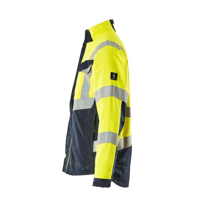 Giacca da lavoro MASCOT® Biel Multisafe, giallo ad alta visibilità/nero-blu