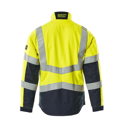 Giacca da lavoro MASCOT® Biel Multisafe, giallo ad alta visibilità/nero-blu