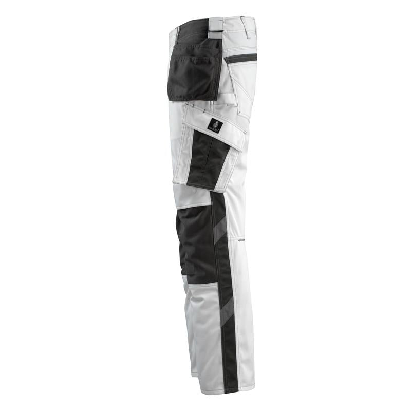 Pantaloni artigianali MASCOT® Bremen, bianco/antracite scuro