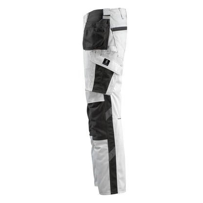 Pantaloni artigianali MASCOT® Bremen, bianco/antracite scuro