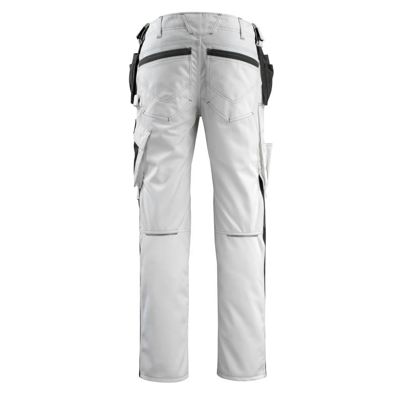 Pantaloni artigianali MASCOT® Bremen, bianco/antracite scuro