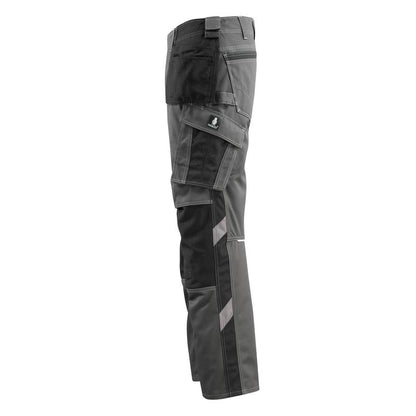 Pantaloni artigianali MASCOT® Bremen, antracite scuro/nero