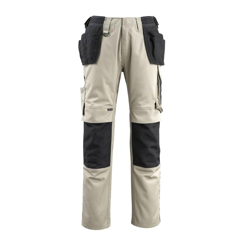 Pantaloni artigianali MASCOT® Bremen, kaki chiaro/nero