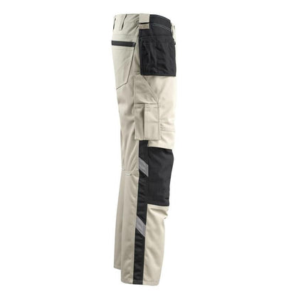Pantaloni artigianali MASCOT® Bremen, kaki chiaro/nero