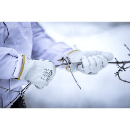 NITRAS DRIVER WINTER, guanti in pelle bovina pieno fiore, grigio