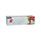 Starpak 100 sacchetti congelatore, LLDPE, 1l (24cm x 16cm), trasparente in scatola pieghevole per la conservazione sicura degli alimenti; l'imballaggio mostra carne e verdure congelate.