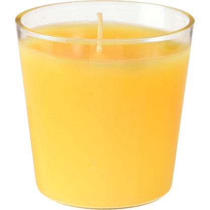 La ricarica Switch & Shine di Duni GmbH è una candela gialla a uno stoppino in un contenitore di vetro trasparente. La sua cera liscia e uniforme offre una durata di circa 30 ore - ideale per creare un'atmosfera duratura in qualsiasi ambiente.