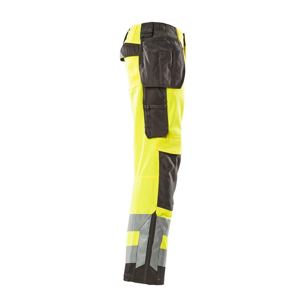 Pantaloni MASCOT® Wigan da artigiano, giallo ad alta visibilità/antracite scuro