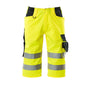 Pantaloni a tre quarti MASCOT® Luton, giallo alta visibilità/nero-blu