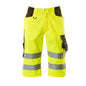 Pantaloni MASCOT® Luton a tre quarti, giallo ad alta visibilità/antracite scuro