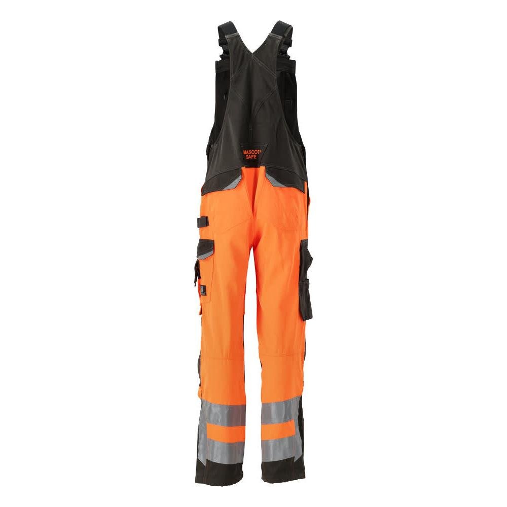 Salopette MASCOT® Newcastle, arancione ad alta visibilità/antracite scuro