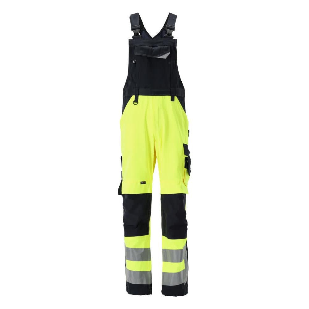 Salopette MASCOT® Newcastle, giallo alta visibilità/nero-blu