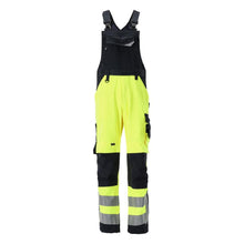 Salopette MASCOT® Newcastle, giallo alta visibilità/nero-blu