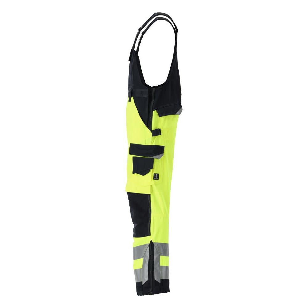 Salopette MASCOT® Newcastle, giallo alta visibilità/nero-blu
