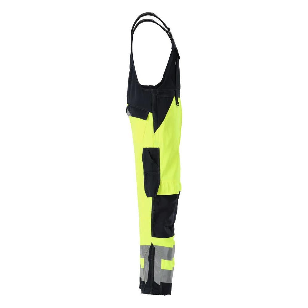 Salopette MASCOT® Newcastle, giallo alta visibilità/nero-blu