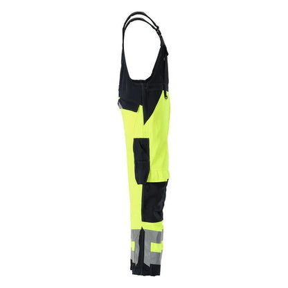 Salopette MASCOT® Newcastle, giallo alta visibilità/nero-blu