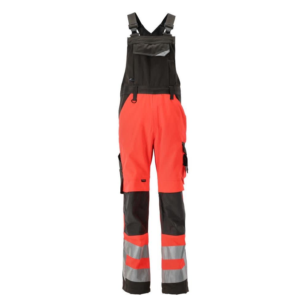 Salopette MASCOT® Newcastle, rosso alta visibilità/antracite scuro