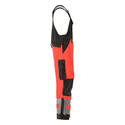 Salopette MASCOT® Newcastle, rosso alta visibilità/antracite scuro