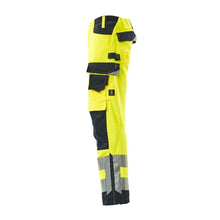 Pantaloni MASCOT® Kendal, giallo alta visibilità/nero-blu