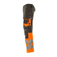 Pantaloni MASCOT® Leeds, antracite scuro/arancione ad alta visibilità