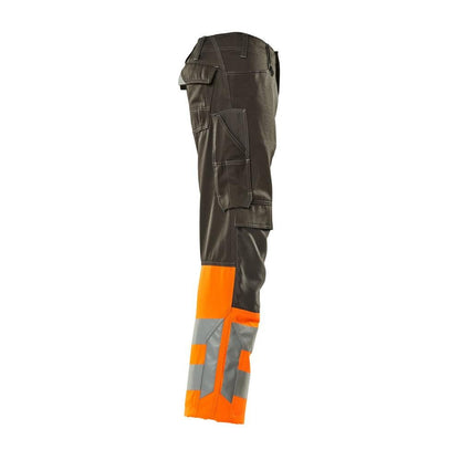 Pantaloni MASCOT® Leeds, antracite scuro/arancione ad alta visibilità
