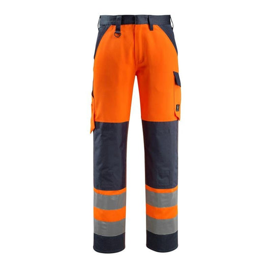 Pantaloni MASCOT® Maitland, alta visibilità arancione/nero-blu
