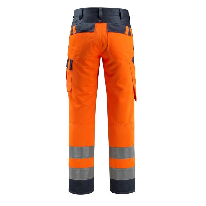 Pantaloni MASCOT® Maitland, alta visibilità arancione/nero-blu