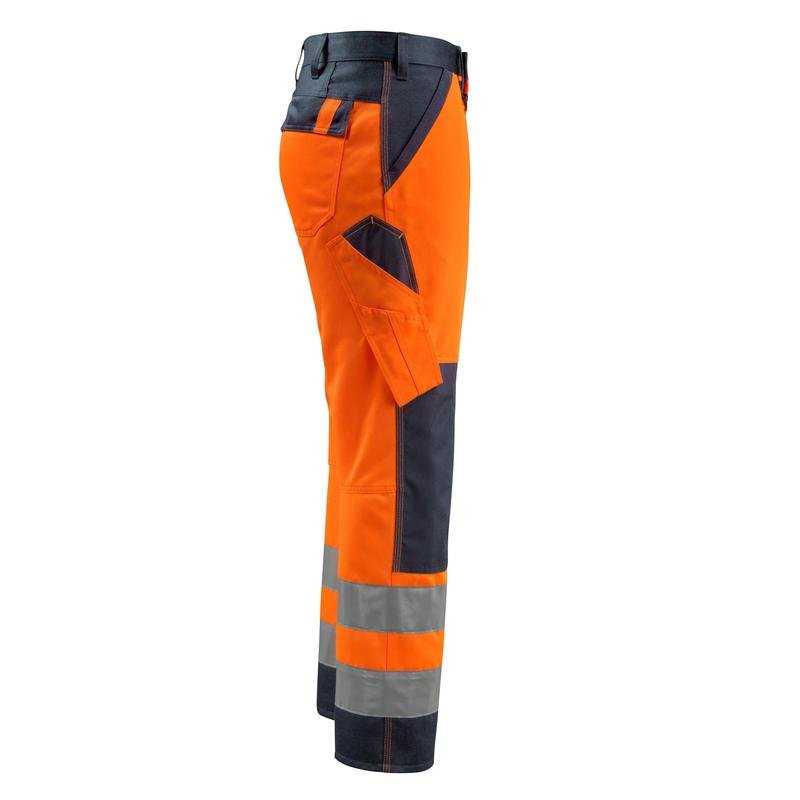 Pantaloni MASCOT® Maitland, alta visibilità arancione/nero-blu