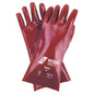 Guanti NITRAS in PVC, rosso, jersey di cotone EN 388 | Confezione (12 paia)