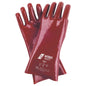 Guanti di protezione chimica NITRAS, rossi, EN 388, EN ISO 374 jersey di cotone | Confezione (12 paia)