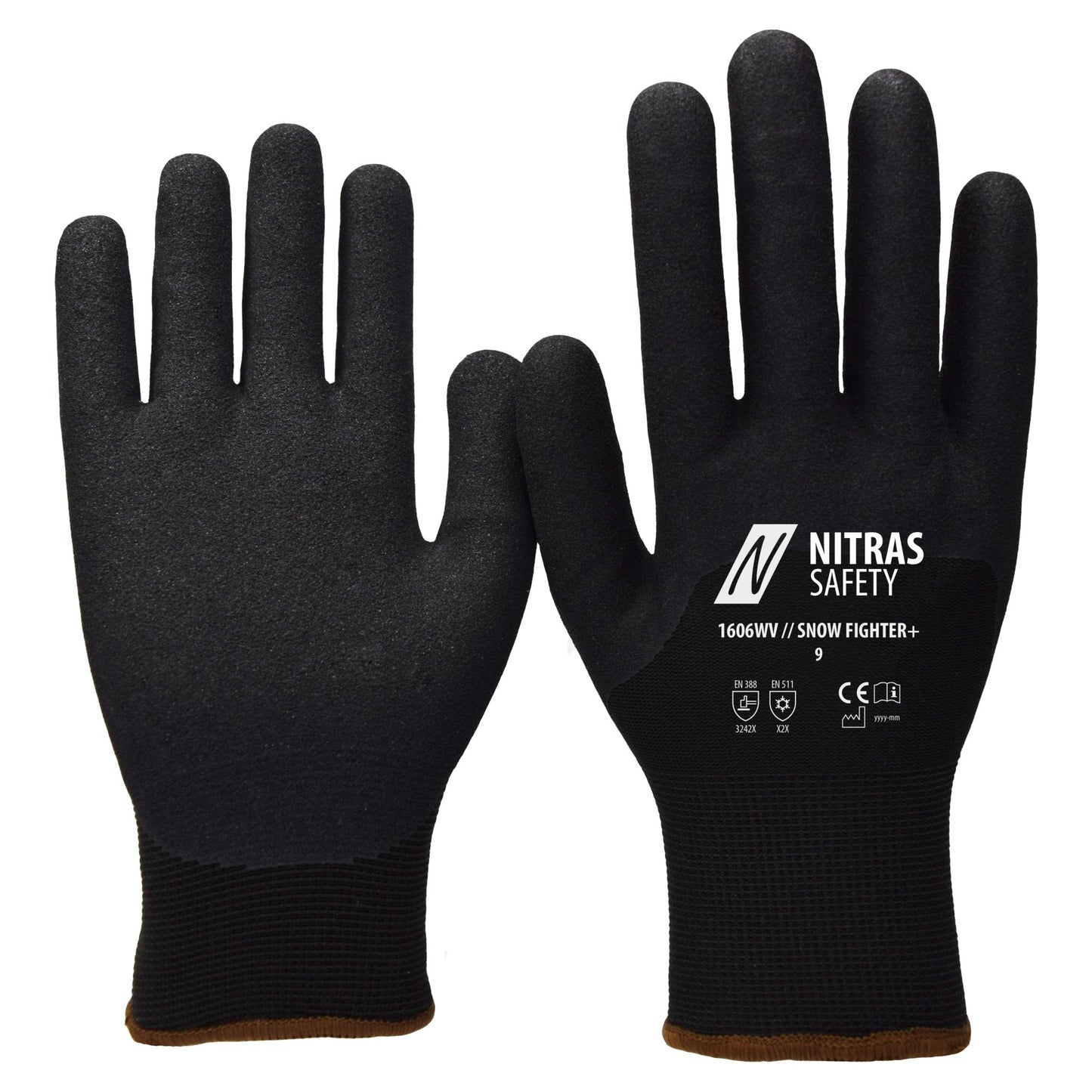 NITRAS SNOW FIGHTER+, guanti invernali, neri