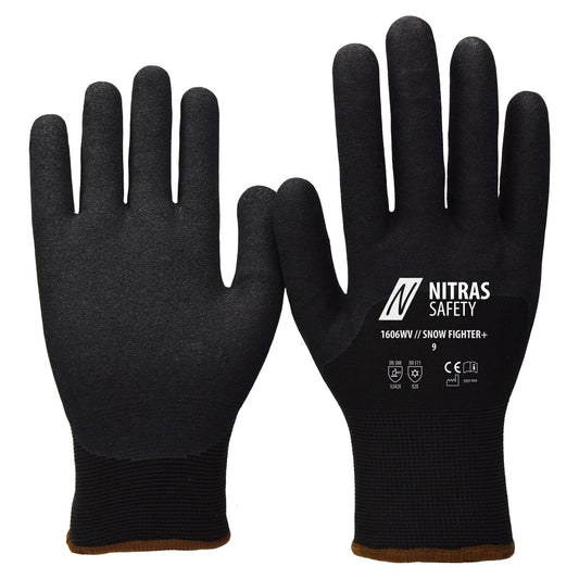 NITRAS SNOW FIGHTER+, guanti invernali, neri
