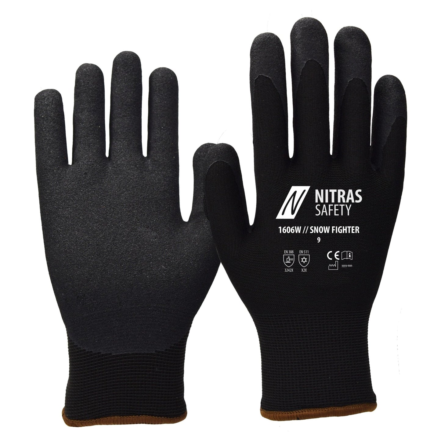 NITRAS SNOW FIGHTER, guanti invernali, neri