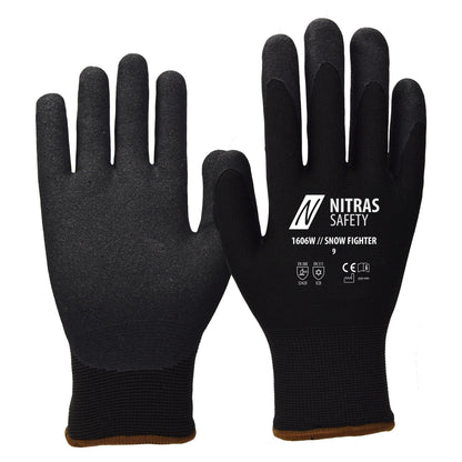 NITRAS SNOW FIGHTER, guanti invernali, neri