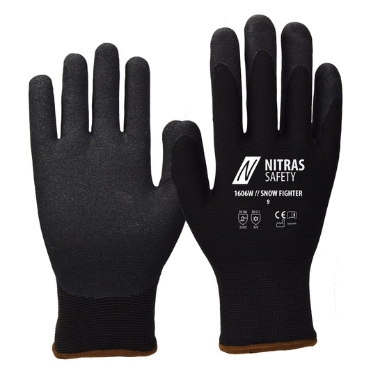 NITRAS SNOW FIGHTER, guanti invernali, neri