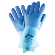 NITRAS BLUE POWER GRIP, guanti di protezione chimica, blu
