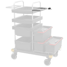 Supporto VERMOP per centro chimico con supporto maniglia sulla traversa, 34 x 27 x 9 cm